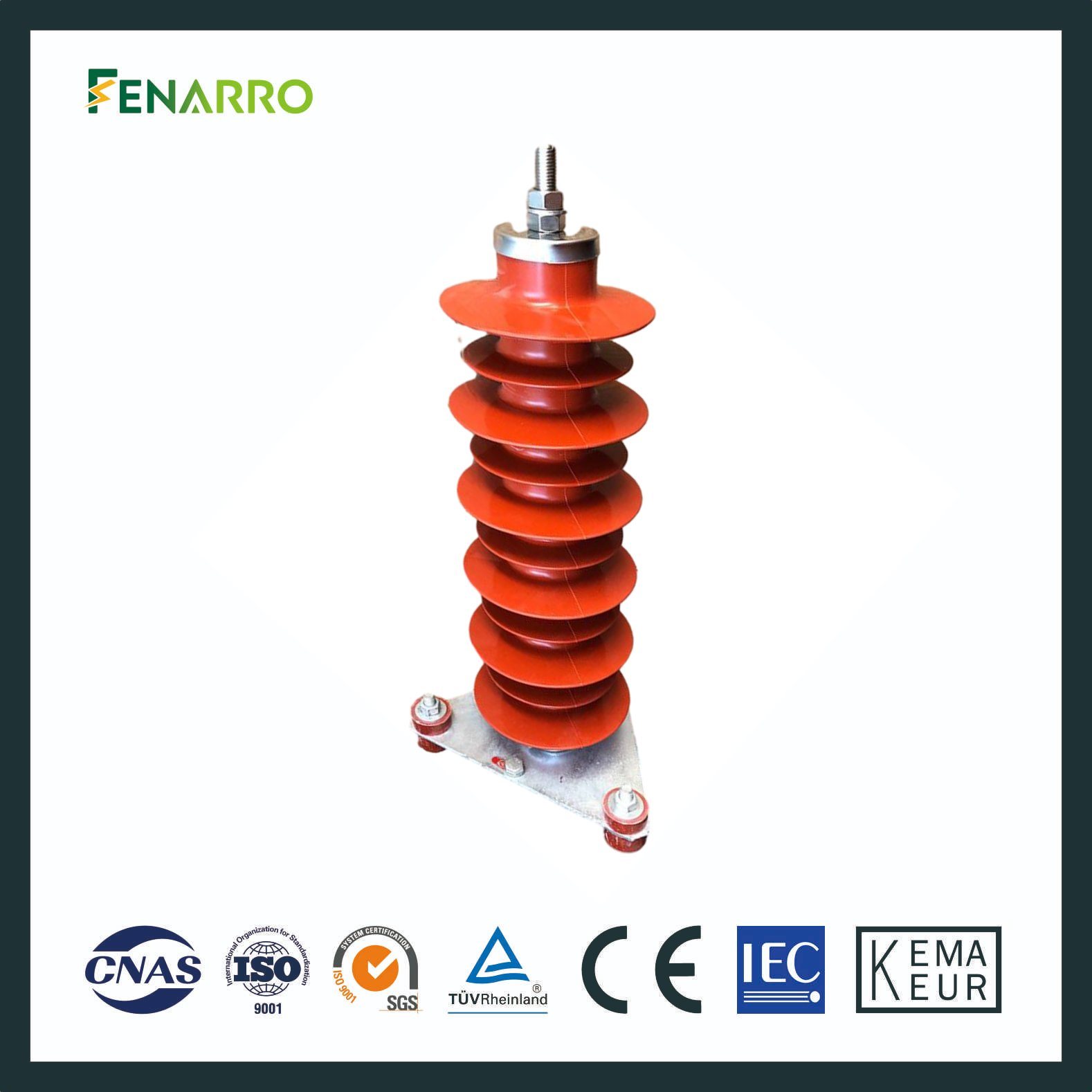 Fenarro 10кв силиконовый резиновый грозозащитный разрядник для электростанции