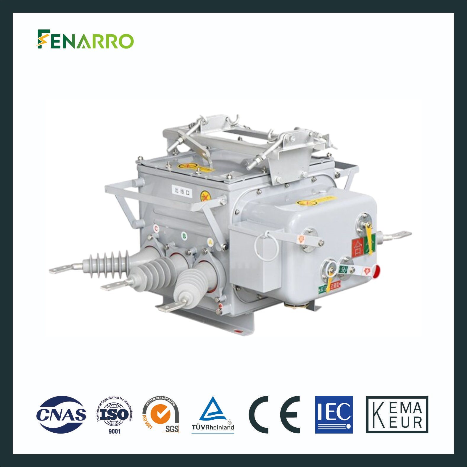 Fenarro Frzw20 серии открытый высоковольтный вакуумный выключатель SF6 с газовой изоляцией выключатель нагрузки