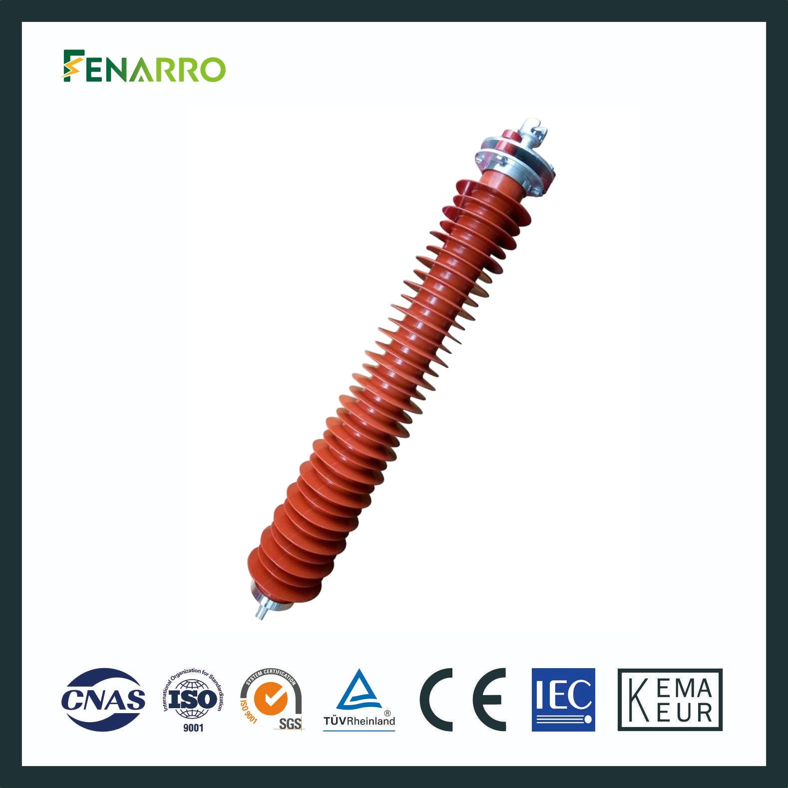 Fenarro 110кв силиконовый резиновый грозозащитный разрядник для электростанции