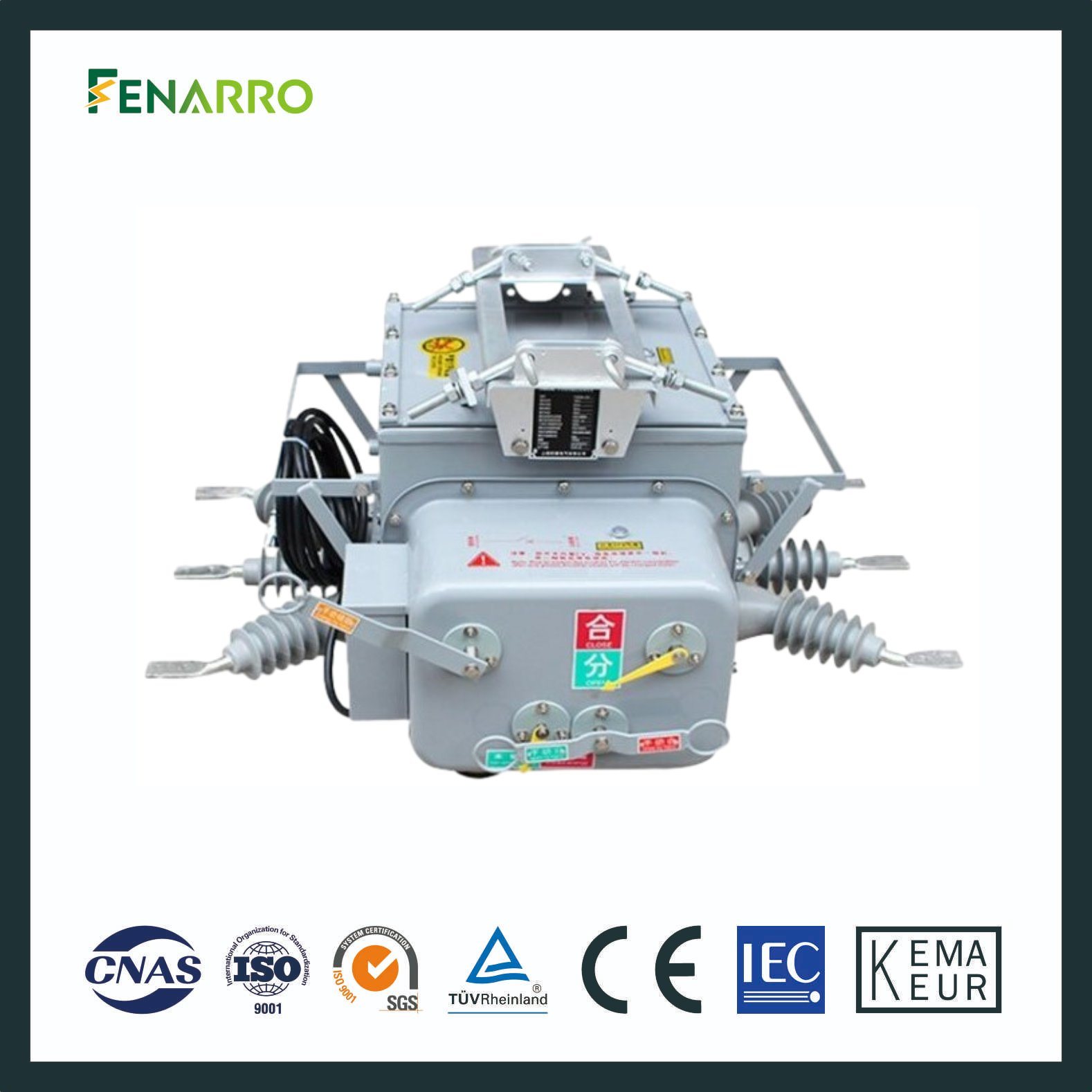 Fenarro Frzw20 серии открытый высоковольтный вакуумный выключатель SF6 с газовой изоляцией выключатель нагрузки